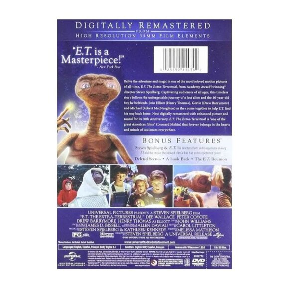 The Extra Terrestrial Anniversary Edition ET DVD - Picture 2 of 2